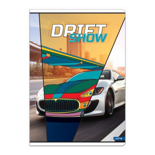 Тетрадка LASTVA DRIFT, A5, 52 л., линиран офсет 80 г, корица 300 г, мат ламинат, UV лак