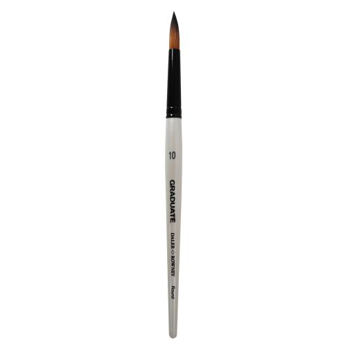 Четка за рисуване DALER-ROWNEY Graduate Synthetic Round №10, кръгла, с къса дръжка, изкуствен косъм