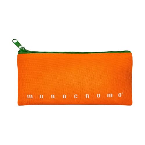 Несесер с едно отделение PIGNA Monocromo Green, текстил, оранжев