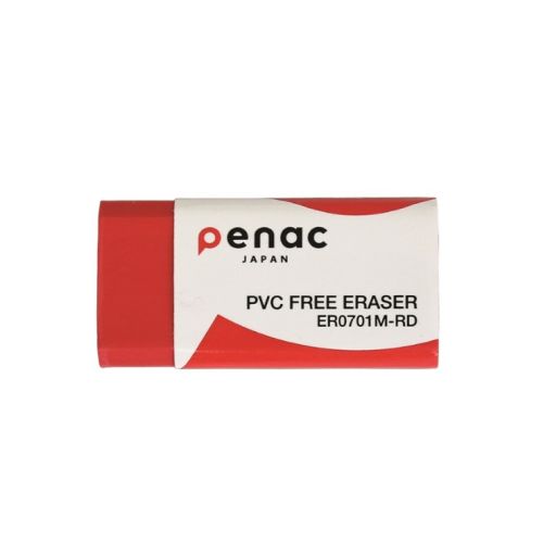 Гума за молив Penac, 43х21х13 мм, червена