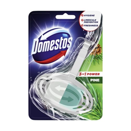 Ароматизатор за WC Domestos Diversey Pine, кошничка с блокче 3 в 1, 35 г