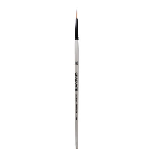 Четка за рисуване DALER-ROWNEY Graduate Synthetic Liner №10/0, за детайли, къса дръжка, изк. косъм