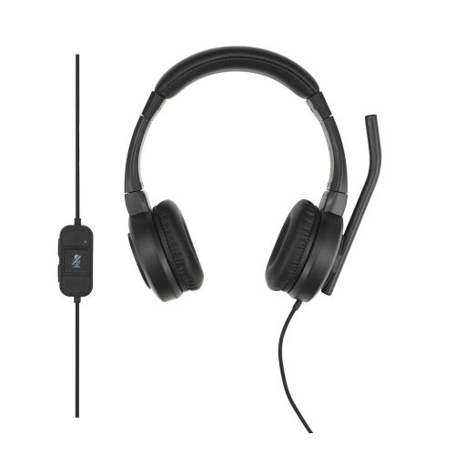 Слушалки с микрофон Kensington H1000, K83450WW, Stereo, USB-C, кабел 1.8 м, черни