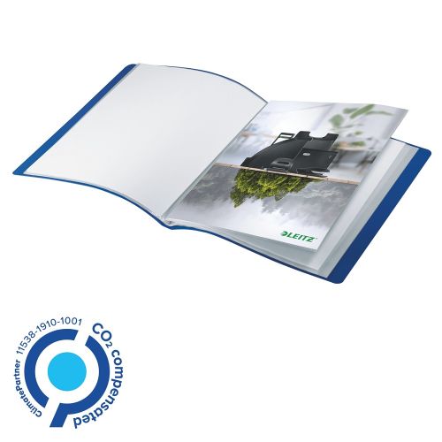 Папка с 20 джоба LEITZ Recycle, A4, рециклиран РР, синя