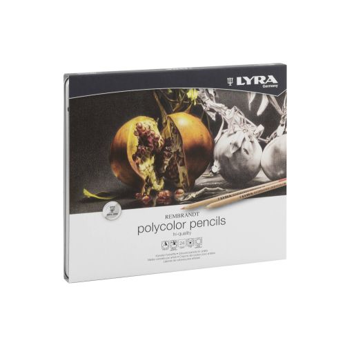 Цветни моливи LYRA Rembrandt Polycolor, метална кутия, 24 цвята