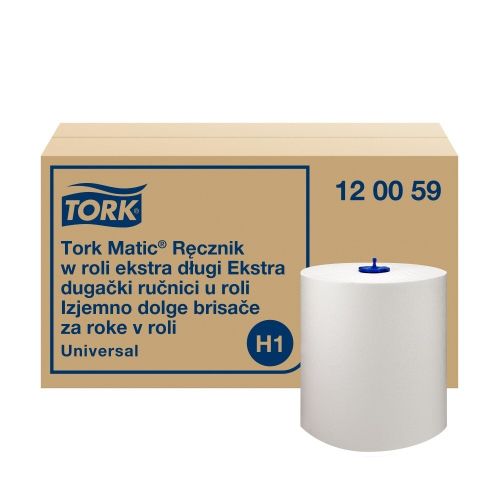 Хартиени кърпи за ръце на ролка Tork Matic Extra Long, H1, 1 пласт, 280 м