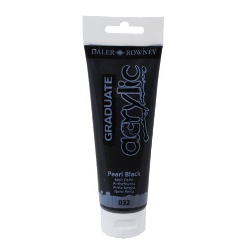 Акрилна боя DALER-ROWNEY Graduate, 120 мл, перлено черно (Pearl Black)