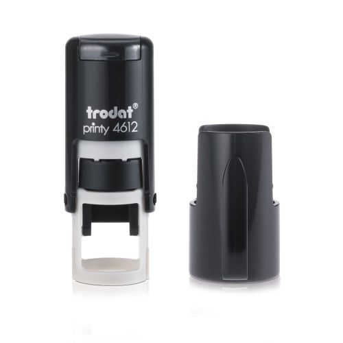 Печат Trodat Printy 4612, кръгъл, D12 мм, с капче, син тампон