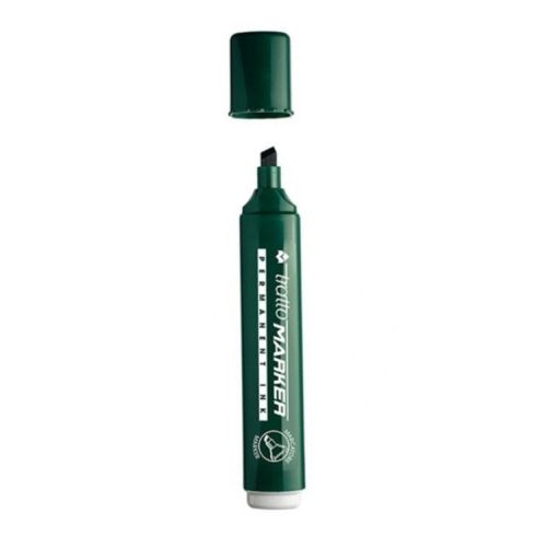 Перманентен маркер tratto MARKER, скосен връх 1-5 мм, зелен