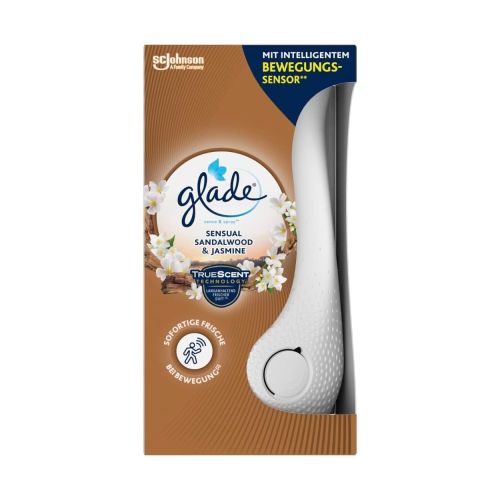 Ароматизатор с автоматичен сензор Glade Sense&Spray, сандалово дърво и жасмин, 18 мл