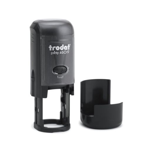 Печат Trodat Printy 46019, кръгъл, D19 мм, с капаче, син тампон