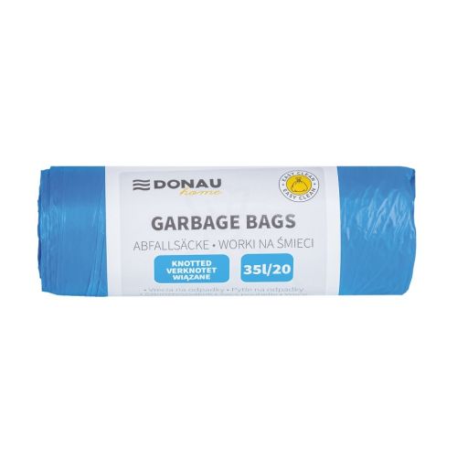Чували за смет с дръжки DONAU HOME, LDHD 13 mic, 35 л, 50х65 см, сини, 20 бр.