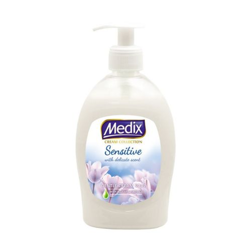 Течен сапун Medix Cream Sensitive, с помпа, 400 мл