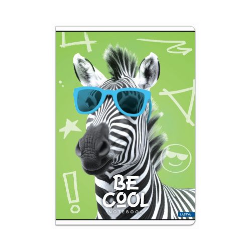 Тетрадка LASTVA BE COOL, A5, 52 л., линиран офсет 80 г, корица 300 г, мат ламинат, UV лак