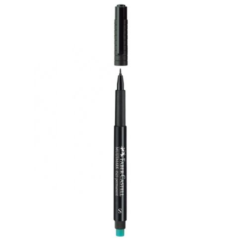 Перманентен маркер Faber-Castell 152399 OHP-S, 0.4 мм, черен