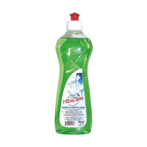 Препарат за съдове Hit&Clean, аромат ябълка, 500 мл
