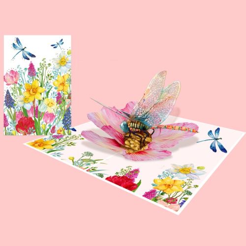 3D Pop-up поздравителна картичка Origami с водно конче, 120 х 170 мм