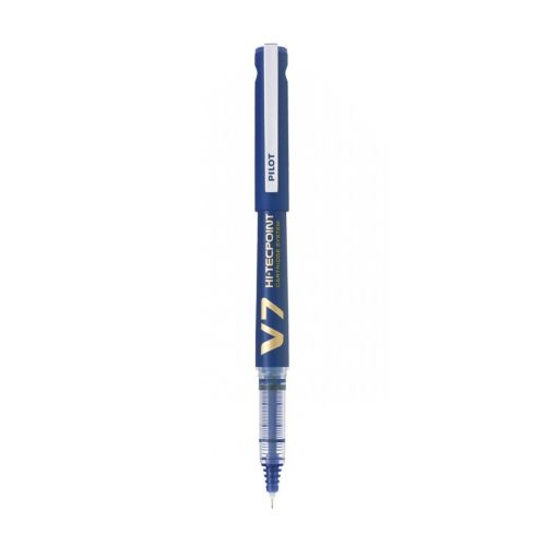 Ролер PILOT V-7 HI-TECPOINT BXC, GRIP, течно мастило, 0.7 мм, син