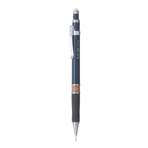 Автоматичен молив Penac TLG-1, с грип, 0.5 мм, PET опаковка, тъмносин/кафяв