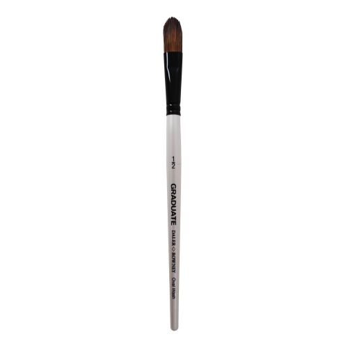 Четка за рисуване DALER-ROWNEY Graduate Pony/Synthetic Oval Wash ½", овална, естествен и изк. косъм