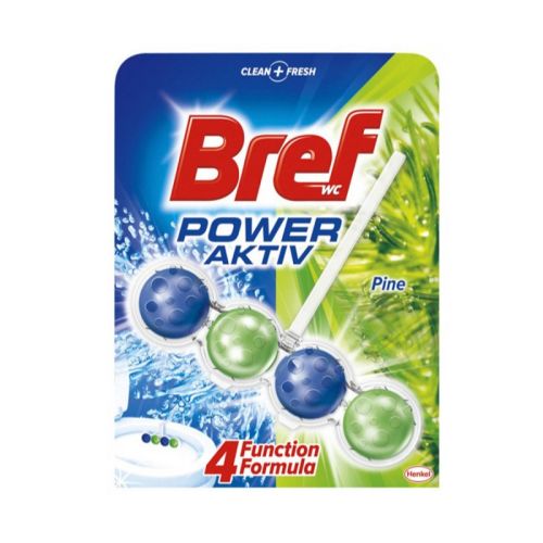 Ароматизатор за WC BREF Power Aktiv Pine, кошничка с топче, 50 г