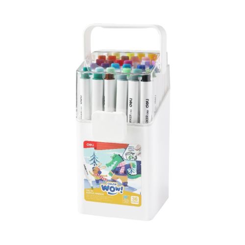 Акрилни маркери Deli Color wow! EC192-36, 36 цвята, PP опаковка