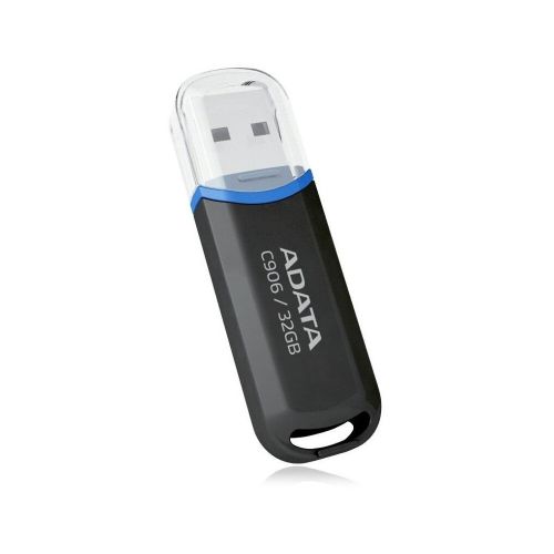 USB флаш памет ADATA C906, 32GB, USB 2.0, Type-A, черна