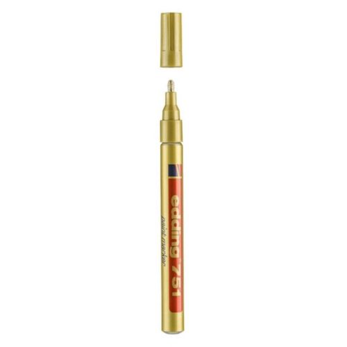 Paint маркер edding 751, объл връх 1-2 мм, златист