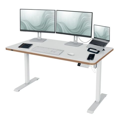Електрическо бюро Leitz Ergo Sit-Stand, с регулируема височина, 140х80 см, бяло