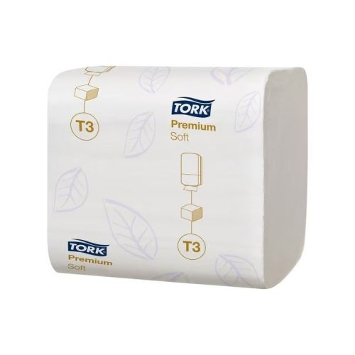 Тоалетна хартия Tork Extra Soft Folded на пачки, T3, 2 пласта, 19х11 см, 252 къса