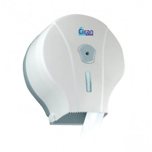 Дозатор за тоалетна хартия Vialli MJ-1 за мини ролка, пластмасов, бял, 260х240х130 мм