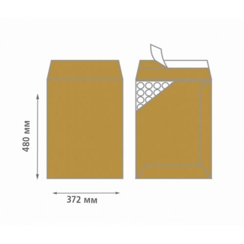 Air Bag плик с въздушни мехури K/20, 370х480 мм, самозалепващ, кафяв — Joya.bg