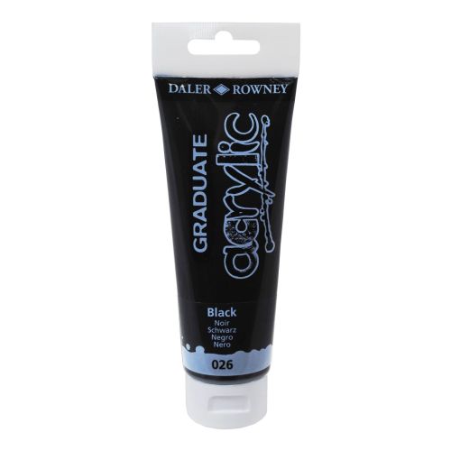 Акрилна боя DALER-ROWNEY Graduate, 120 мл, черно (Black)