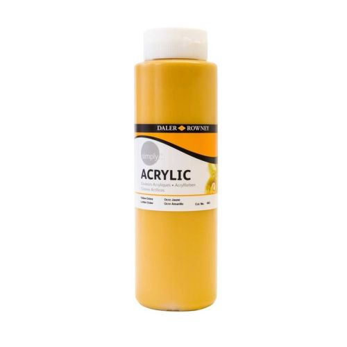Акрилна боя DALER-ROWNEY Simply, 750 мл, жълто (Yellow Ochre) — Joya.bg