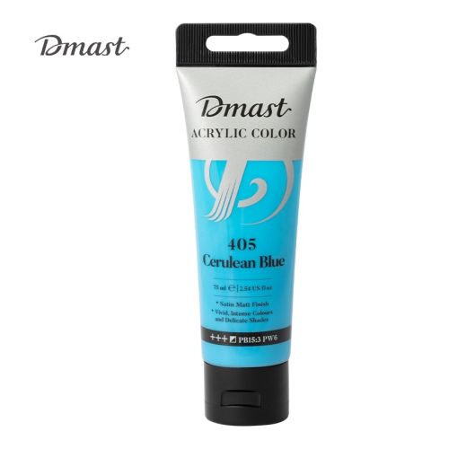 Акрилна боя Deli Dmast EC330-CB, в тубичка 75 мл, 405 cerulean blue 1