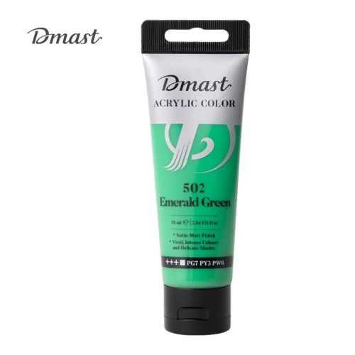 Акрилна боя Deli Dmast EC330-EG, в тубичка 75 мл, 502 emerald green 1