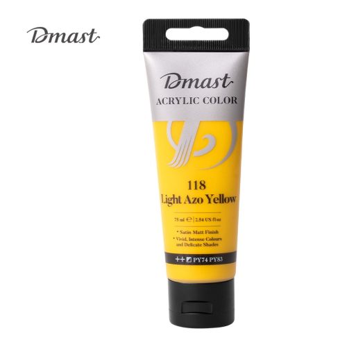 Акрилна боя Deli Dmast EC330-LAY, в тубичка 75 мл, 118 light azo yellow 1