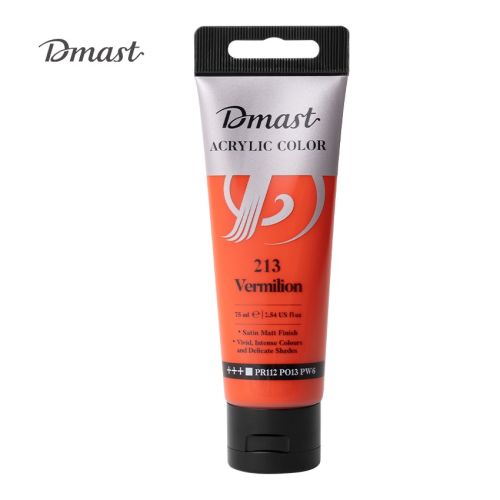 Акрилна боя Deli Dmast EC330-VM, в тубичка 75 мл, 213 vermilion 1