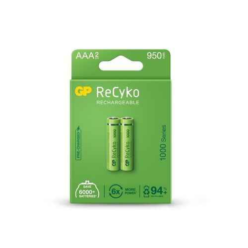 Акумулаторна батерия GP R03 NiMH, AAA, 1000 mAh, блистер 2 бр.