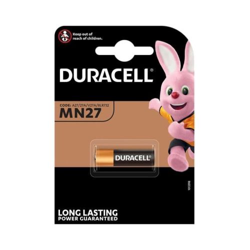 Алкална батерия Duracell A27,LR27,MN27, 12 V, за аларми, блистер 1 бр. — Joya.bg