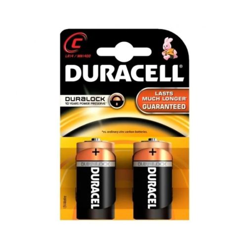 Алкална батерия Duracell Basic C, LR14, 1.5 V, блистер 2 бр. — Joya.bg