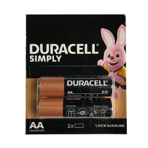 Алкална батерия Duracell Simply AA, LR6, 1.5 V, блистер 2 бр. — Joya.bg 1