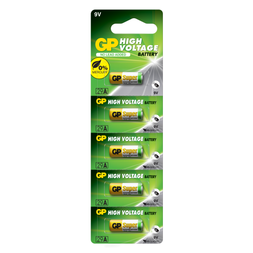 Алкална батерия GP А29, A32, A25, за аларми, 9 V