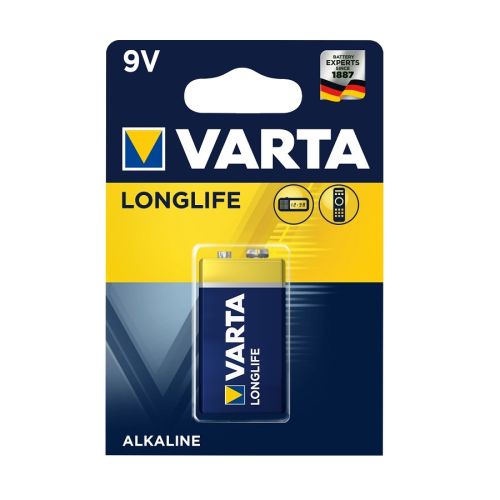 Алкална батерия VARTA Longlife 9 V, блистер 1 бр. — Joya.bg 1