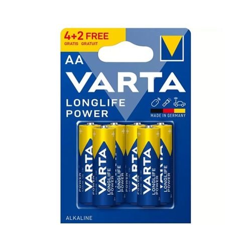 Алкална батерия VARTA Longlife АА, LR6, 1.5 V, блистер 6 бр., промо 4+2 — Joya.bg