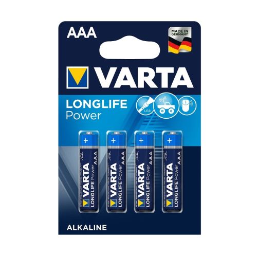 Алкална батерия VARTA Longlife Power ААА, LR03, 1.5 V, блистер 4 бр. — Joya.bg 1