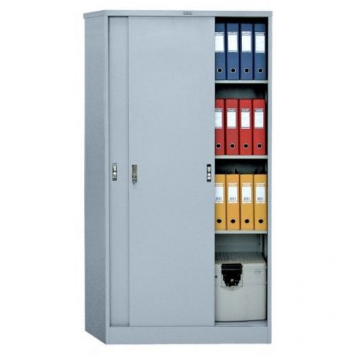 Архивен метален шкаф Практик АМТ1891 с плъзгащи врати, 1830х915х458 мм, 4 рафта — Joya.bg