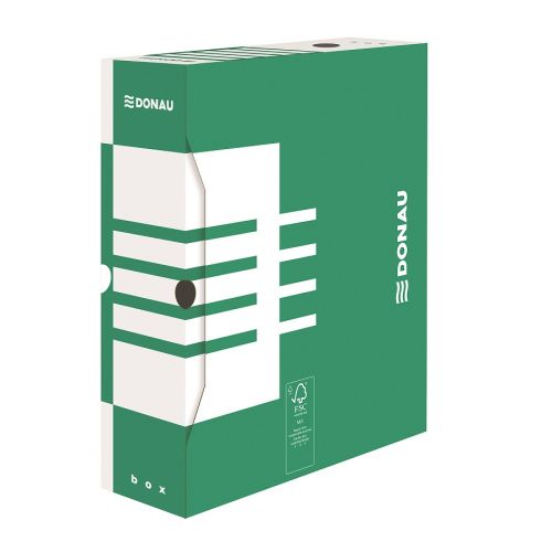 Архивна кутия DONAU, 340х297х100 мм, велпапе 390 г, зелена — Joya.bg 1