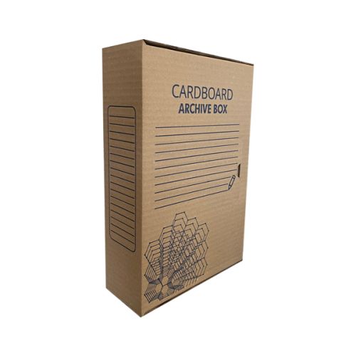 Архивна кутия Economic, 350х250х100 мм, микровелпапе, кафява — Joya.bg