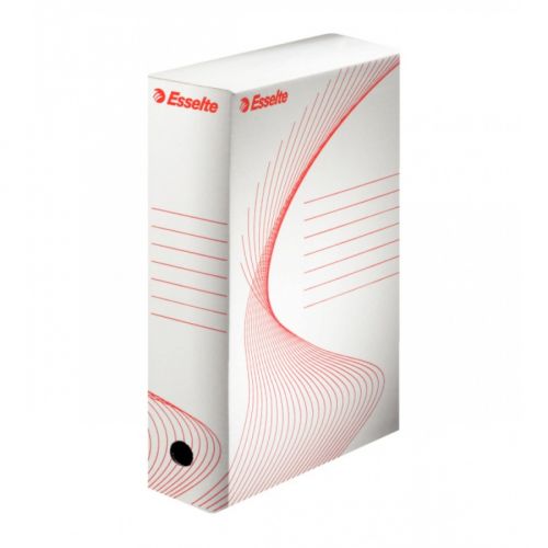 Архивна кутия Esselte Standard, 350х250х100 мм, рециклирано велпапе, бяла — Joya.bg